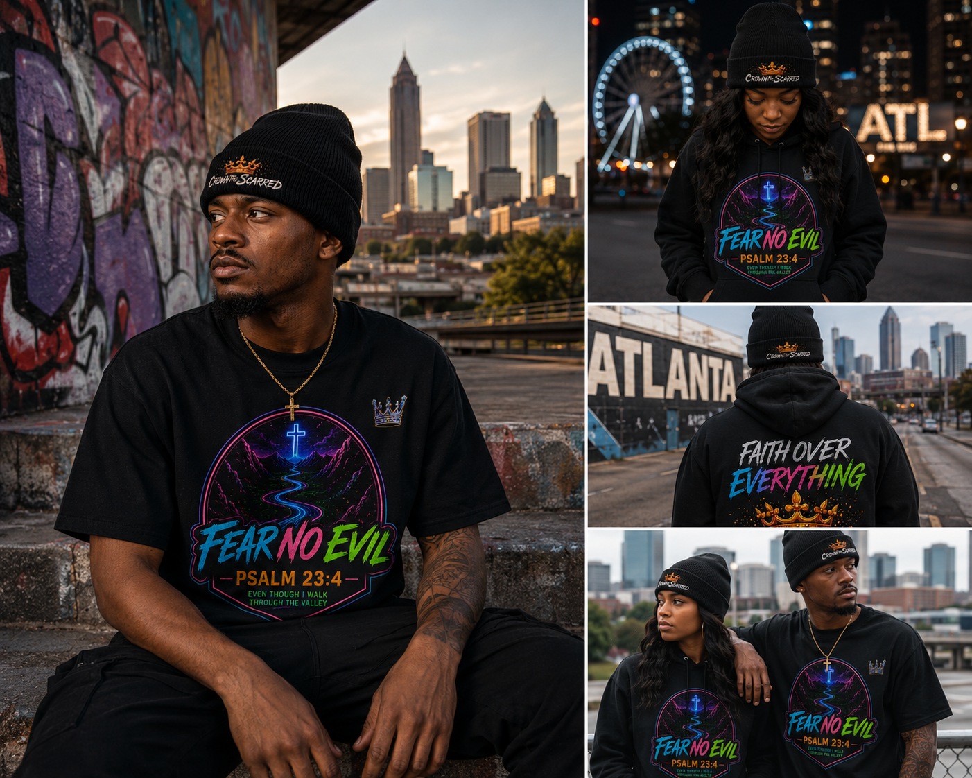 Crown The Scarred Embroidered Beanie