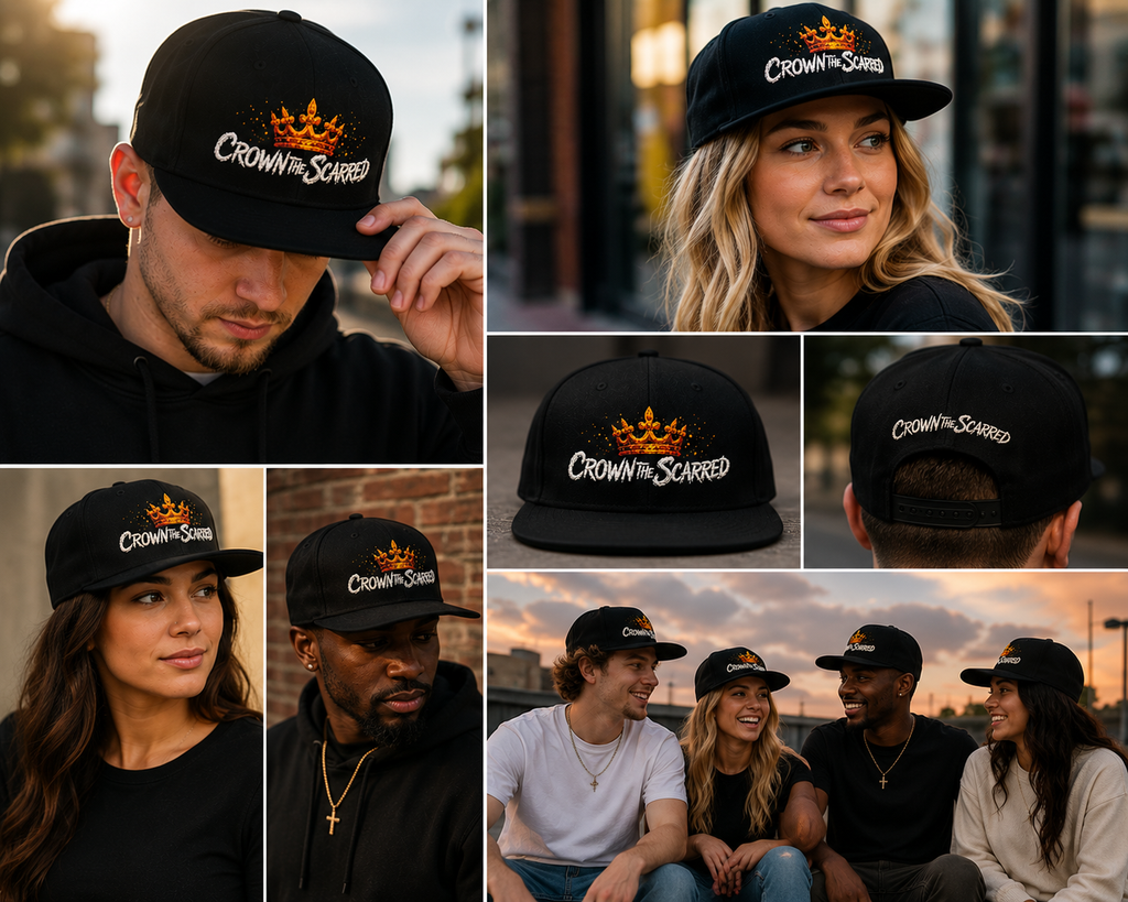 Crown The Scarred Embroidered Snapback
